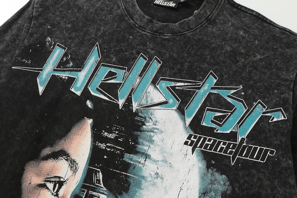 Hellstar The Future Is Yours Acid Wash Long-Sleeve T-Shirt — detail