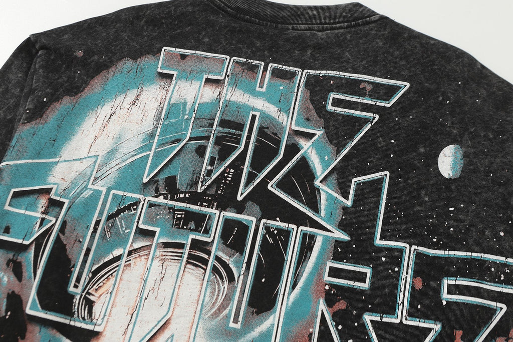 Hellstar The Future Is Yours Acid Wash Long-Sleeve T-Shirt — detail