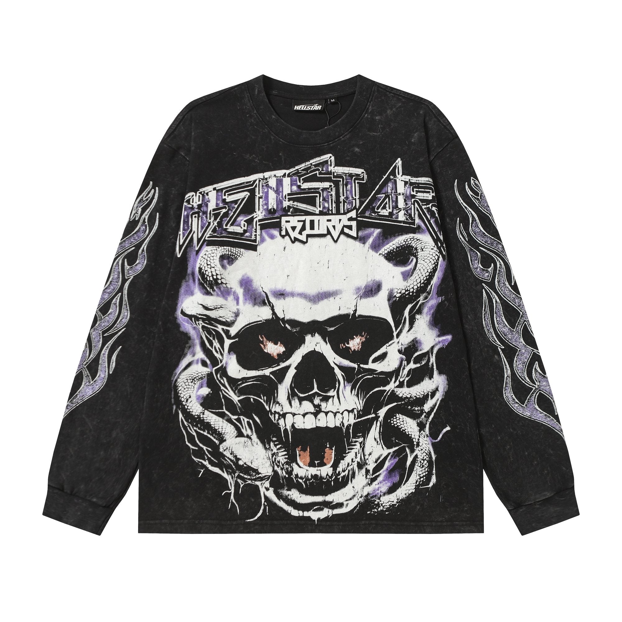 Hellstar Skull & Flame Graphic Long-Sleeve T-Shirt — hero