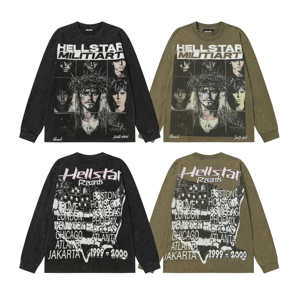 Hellstar Records Graphic Long-Sleeve T-Shirt — comparison