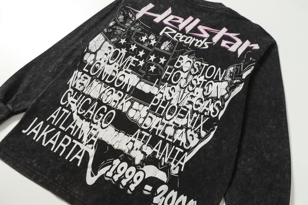 Hellstar Records Graphic Long-Sleeve T-Shirt — detail