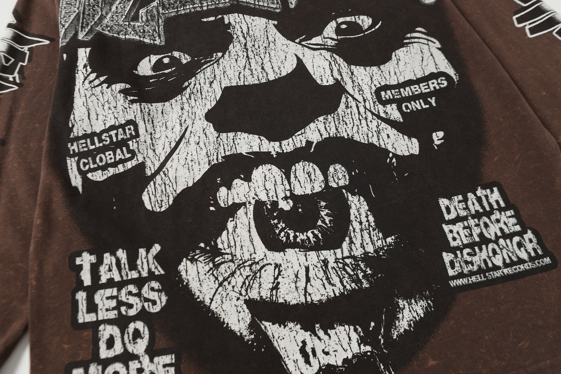 Hellstar Talk Less Do More Graphic Long-Sleeve T-Shirt — detail