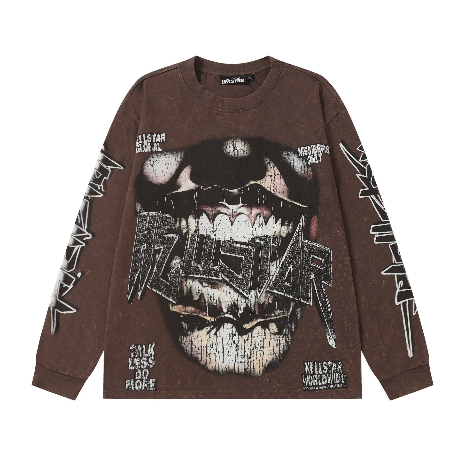 Hellstar Talk Less Do More Graphic Long-Sleeve T-Shirt — front