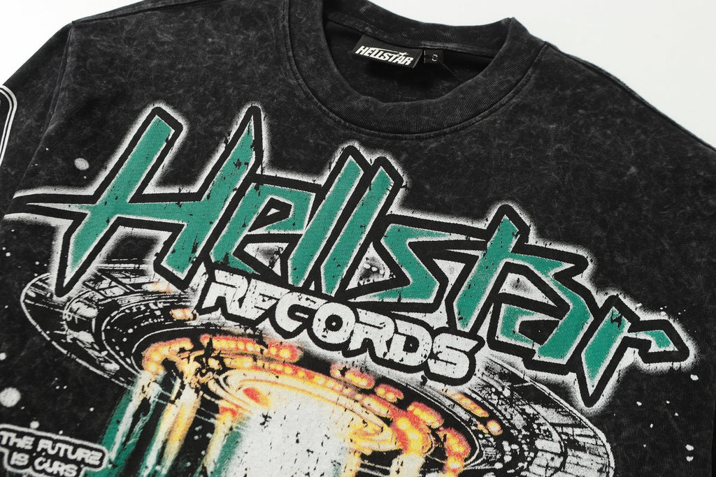 Hellstar UFO Graphic Long-Sleeve T-Shirt — detail
