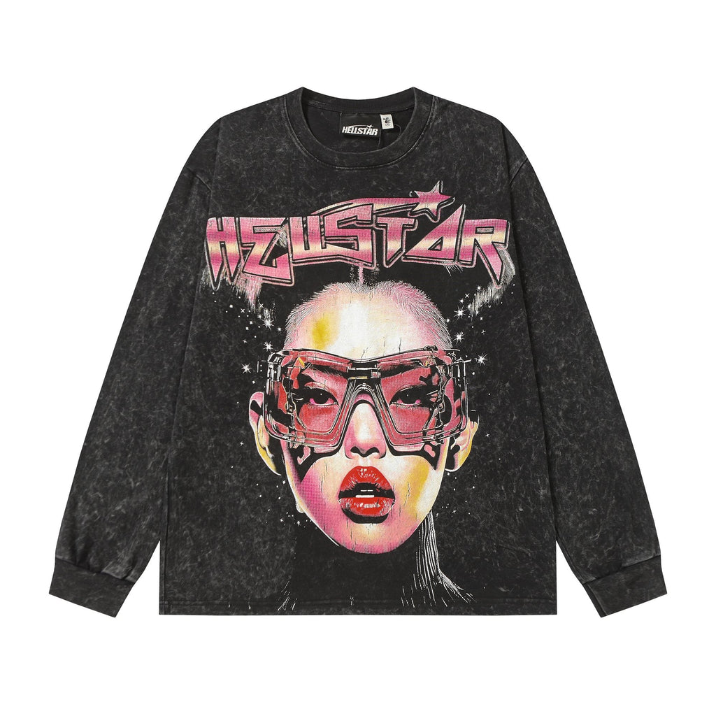 Hellstar Face Graphic Long-Sleeve T-Shirt — hero