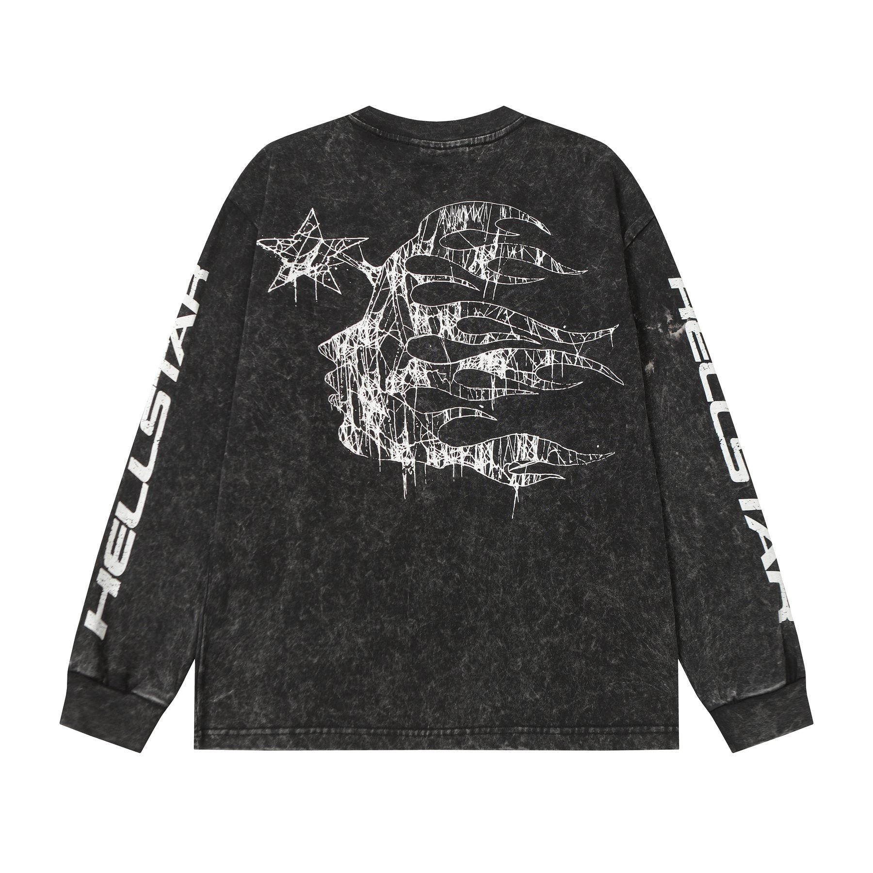 Hellstar Aircraft Star Graphic Long-Sleeve T-Shirt — back