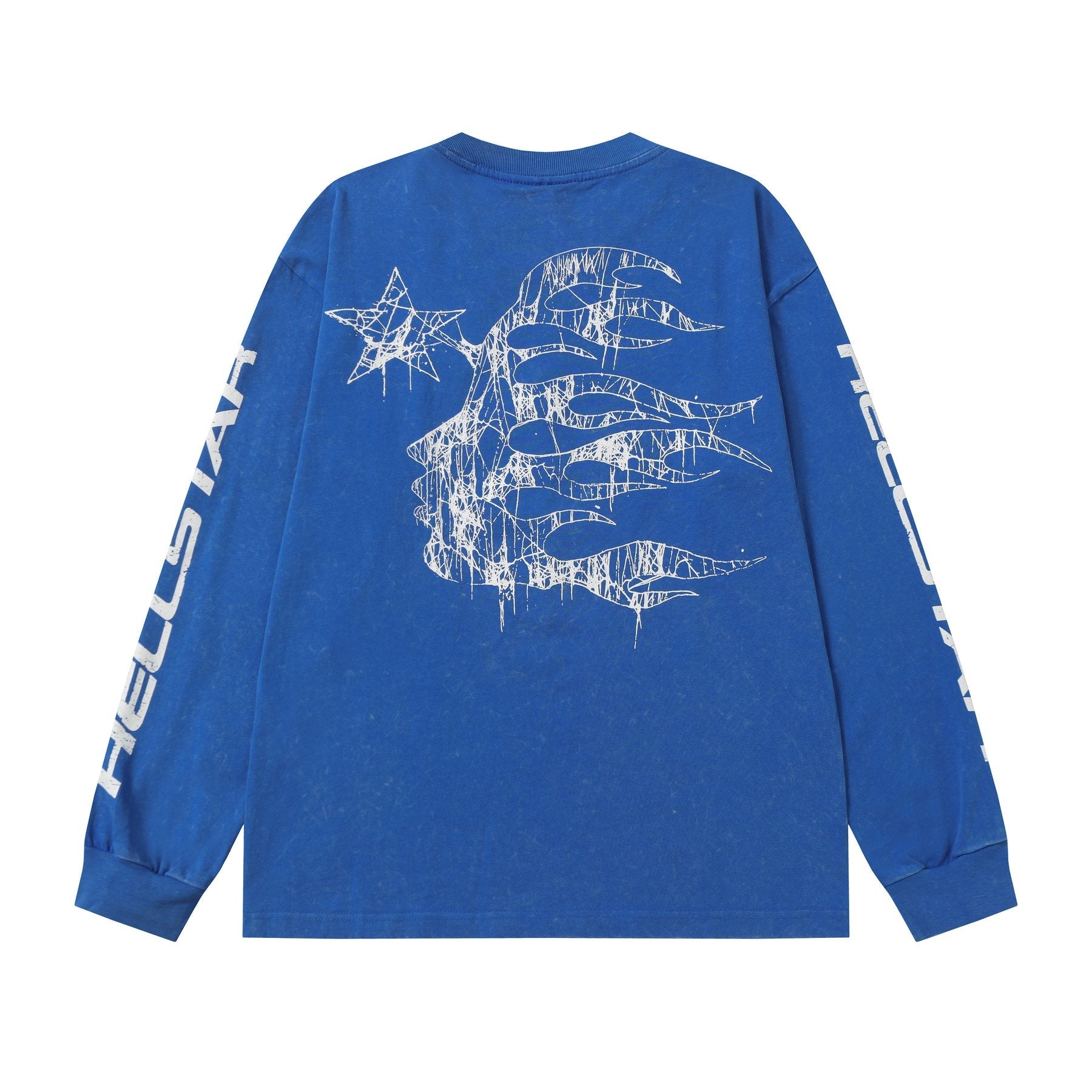 Hellstar Aircraft Star Graphic Long-Sleeve T-Shirt — back