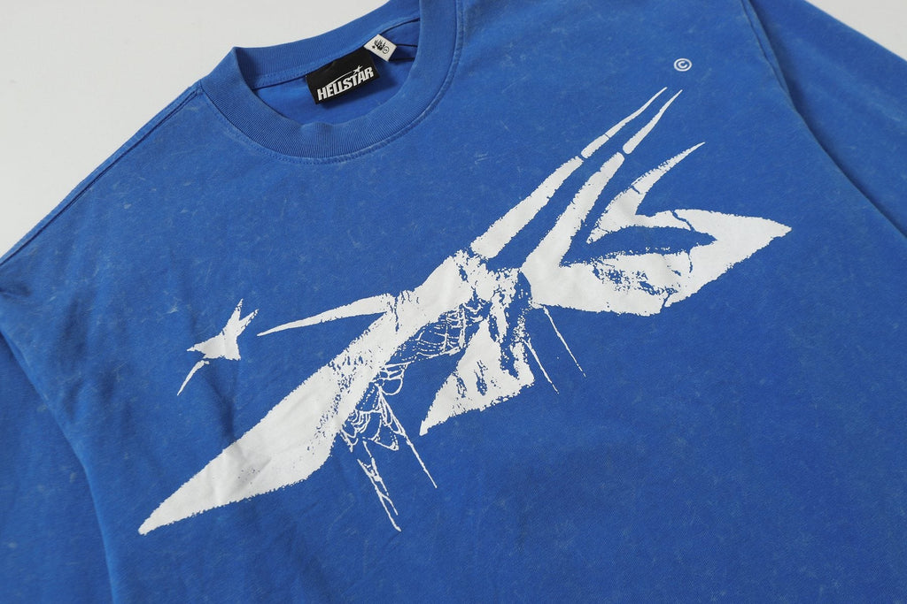 Hellstar Aircraft Star Graphic Long-Sleeve T-Shirt — detail