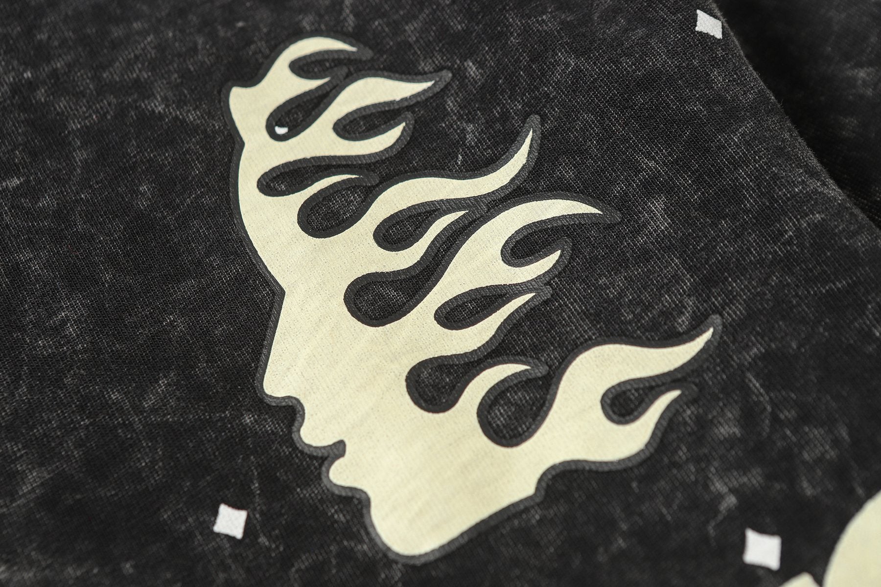 Hellstar Flame Star Graphic Long-Sleeve T-Shirt — detail