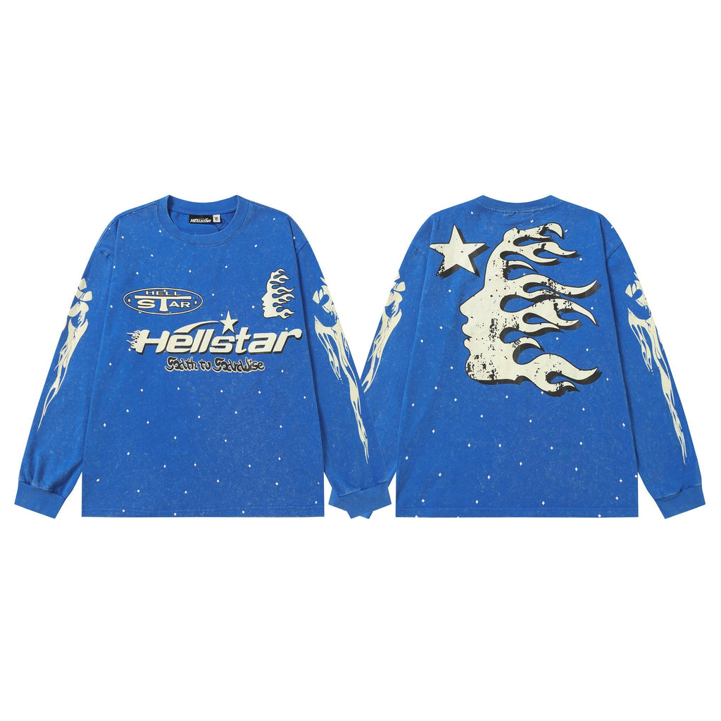Hellstar Flame Star Graphic Long-Sleeve T-Shirt — hero