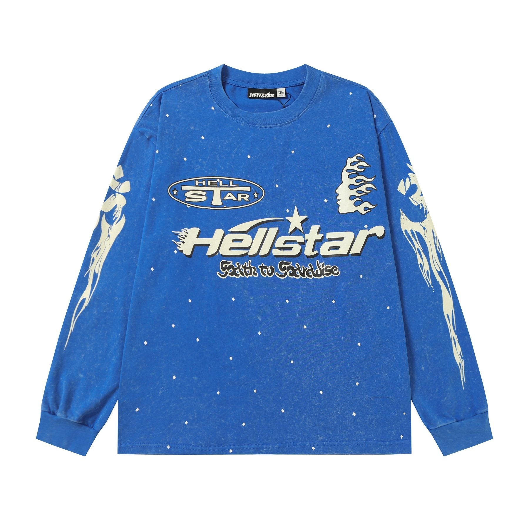 Hellstar Flame Star Graphic Long-Sleeve T-Shirt — front