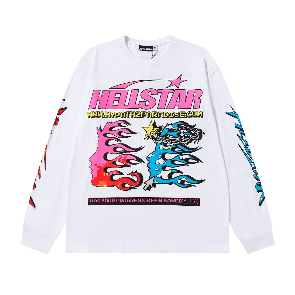 Hellstar Path to Paradise Long-Sleeve Graphic T-Shirt — front