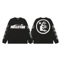 Hellstar Flaming Head Graphic Long-Sleeve T-Shirt — hero
