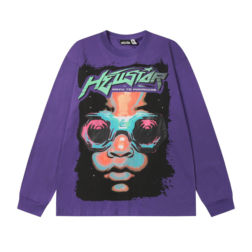 Hellstar Path to Paradise Purple Long-Sleeve T-Shirt — hero