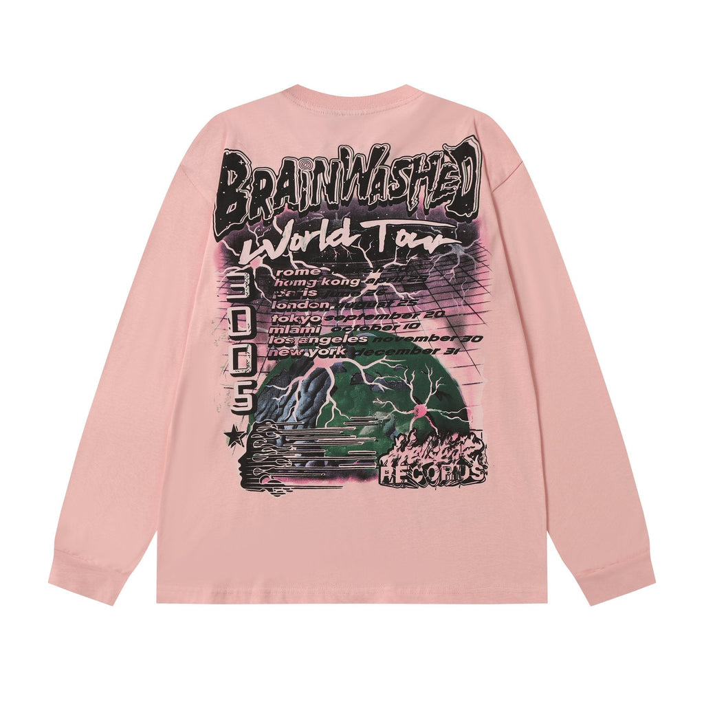 Hellstar Brainwashed 3005 World Tour Long-Sleeve T-Shirt — back