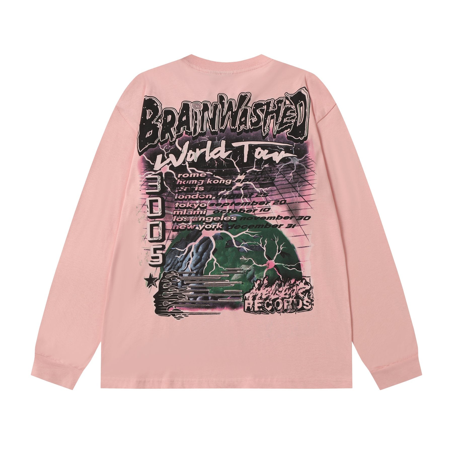 Hellstar Brainwashed 3005 World Tour Long-Sleeve T-Shirt — back