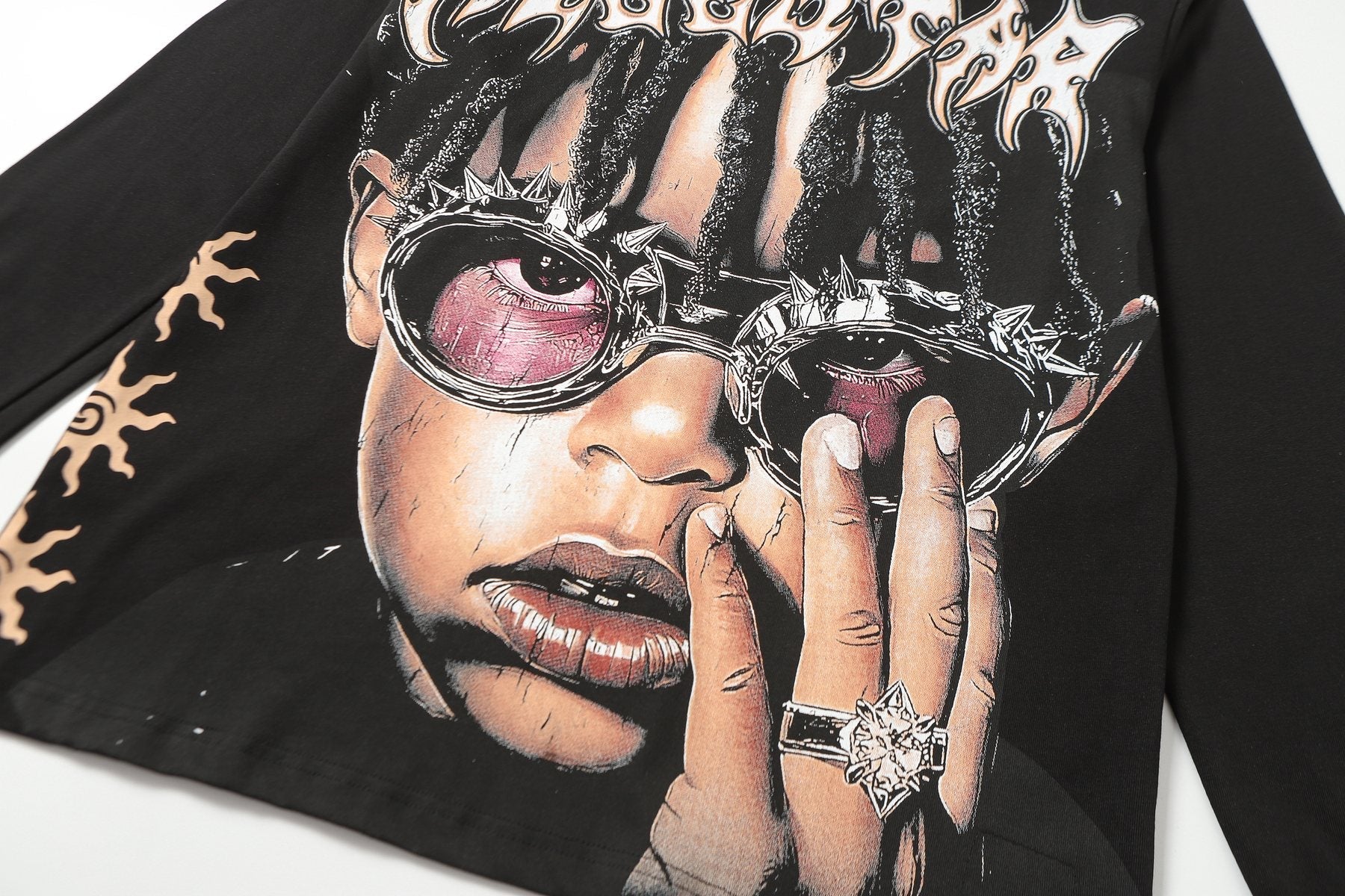 Hellstar Path to Paradise Graphic Long-Sleeve T-Shirt — detail
