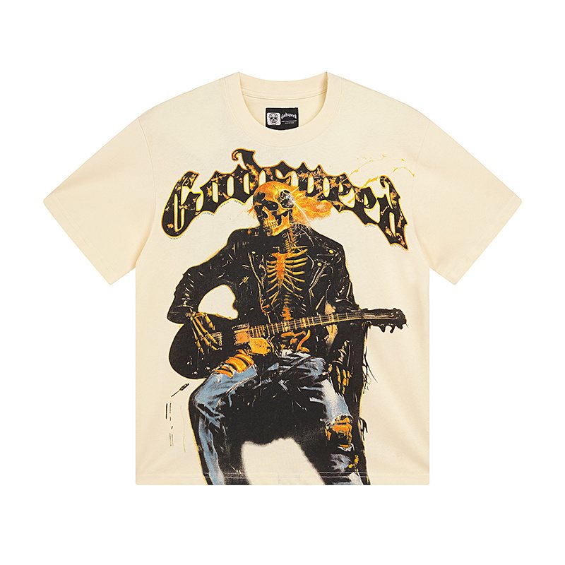 Godspeed Skeleton Guitar Graphic T-Shirt — hero