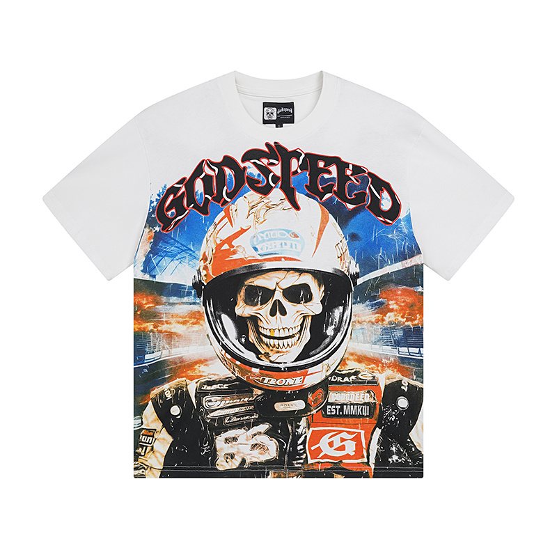 Godspeed Racer Skull Graphic T-Shirt — hero