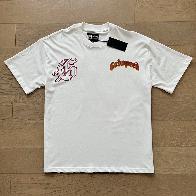 Godspeed Skeleton Desert Graphic T-Shirt — front