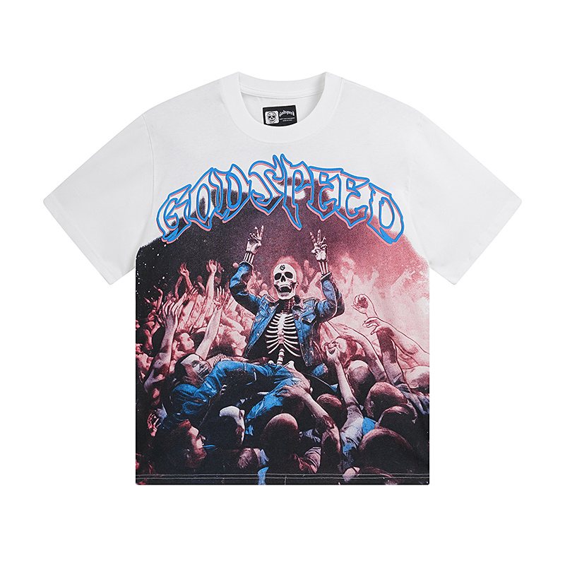 Godspeed Skeletal Front & Back Graphic T-Shirt — hero