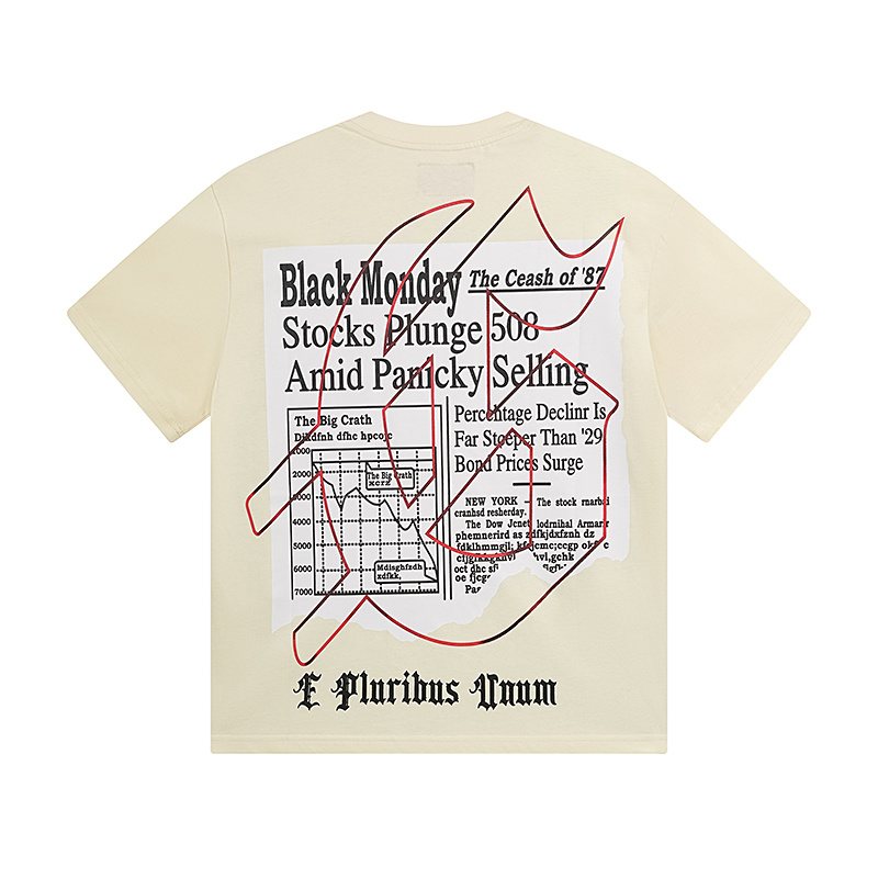 Godspeed Stock Chart Graphic Short-Sleeve T-Shirt — back