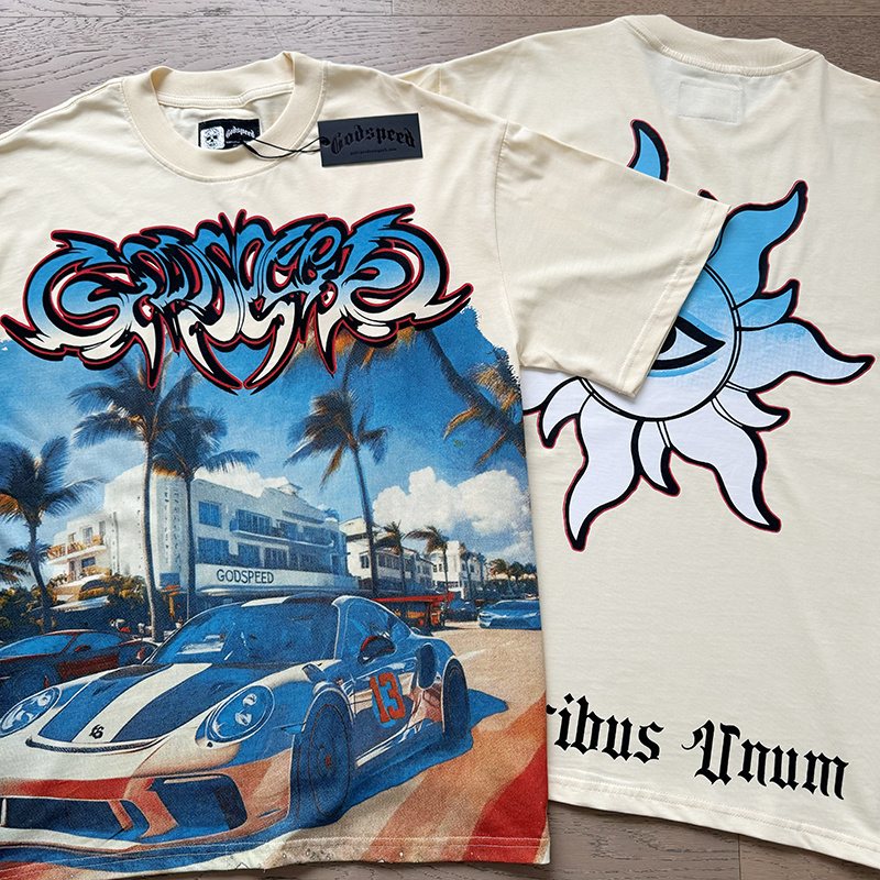 Godspeed Racing Car Graphic T-Shirt — context