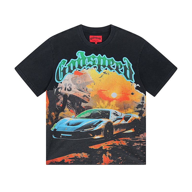 Godspeed Race Car Graphic T-Shirt — hero