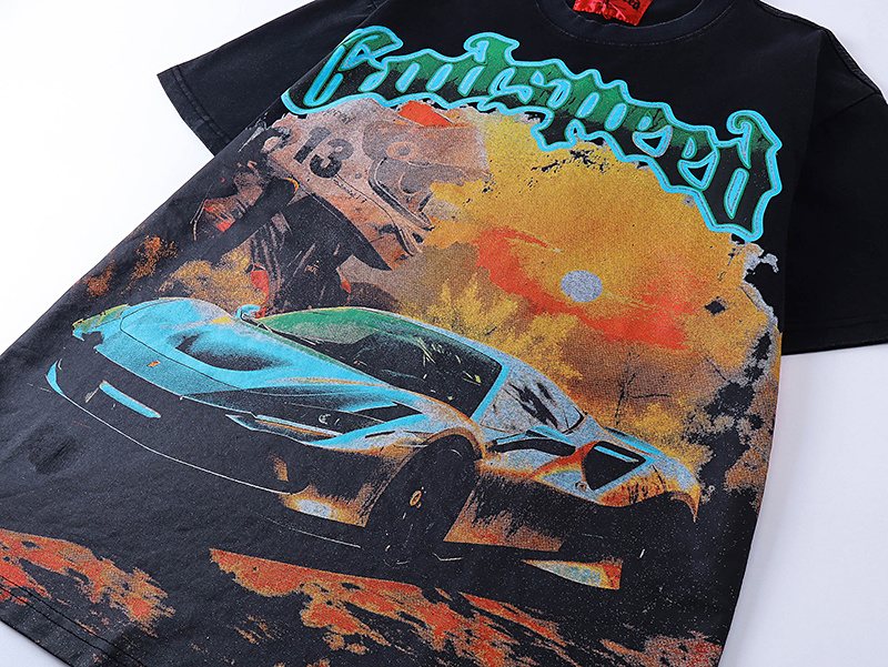 Godspeed Race Car Graphic T-Shirt — detail