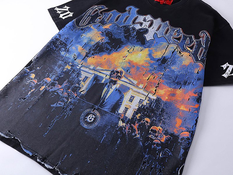 Godspeed Washed Rock Graphic T-Shirt — detail