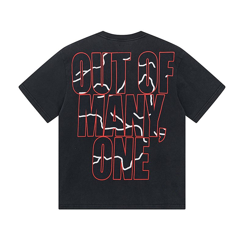 Godspeed Washed Black Rock Graphic T-Shirt — back