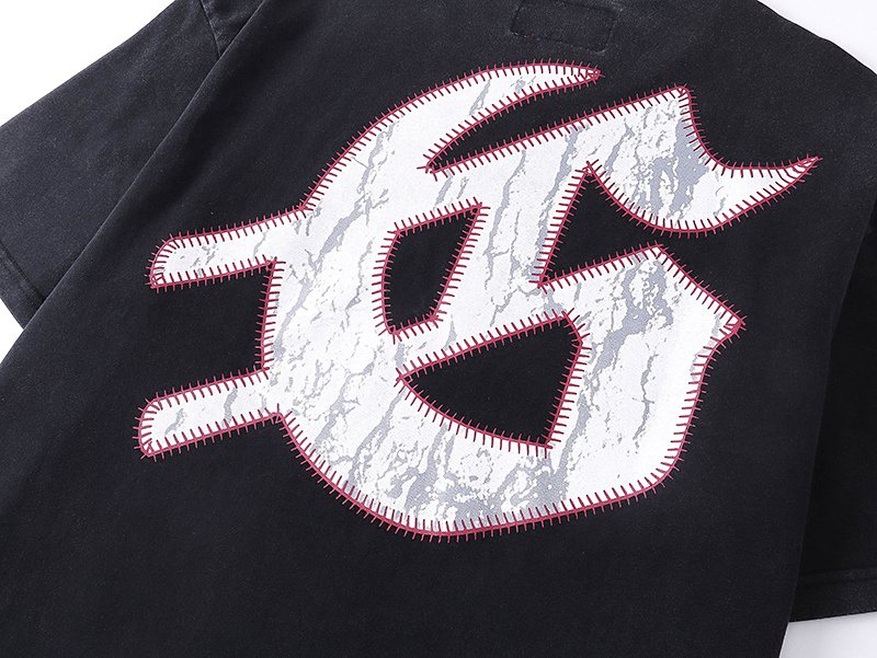 Godspeed Baseball Skull Graphic T-Shirt — detail