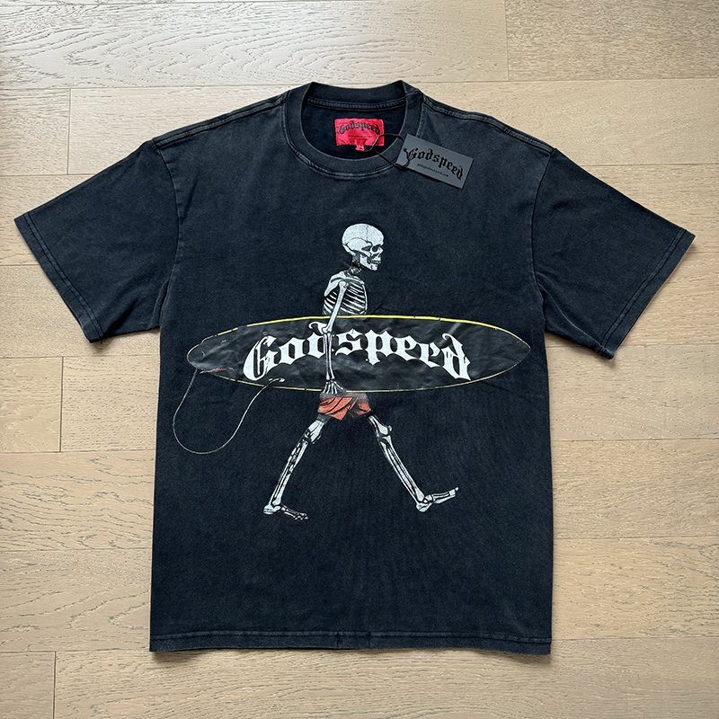 Godspeed Skeleton G Graphic T-Shirt — front