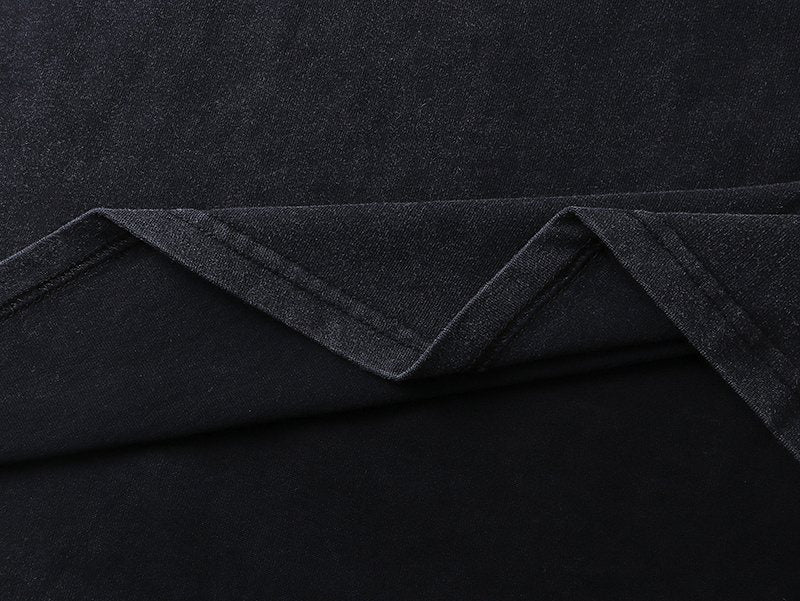 Godspeed Washed Black Skull Graphic T-Shirt — detail