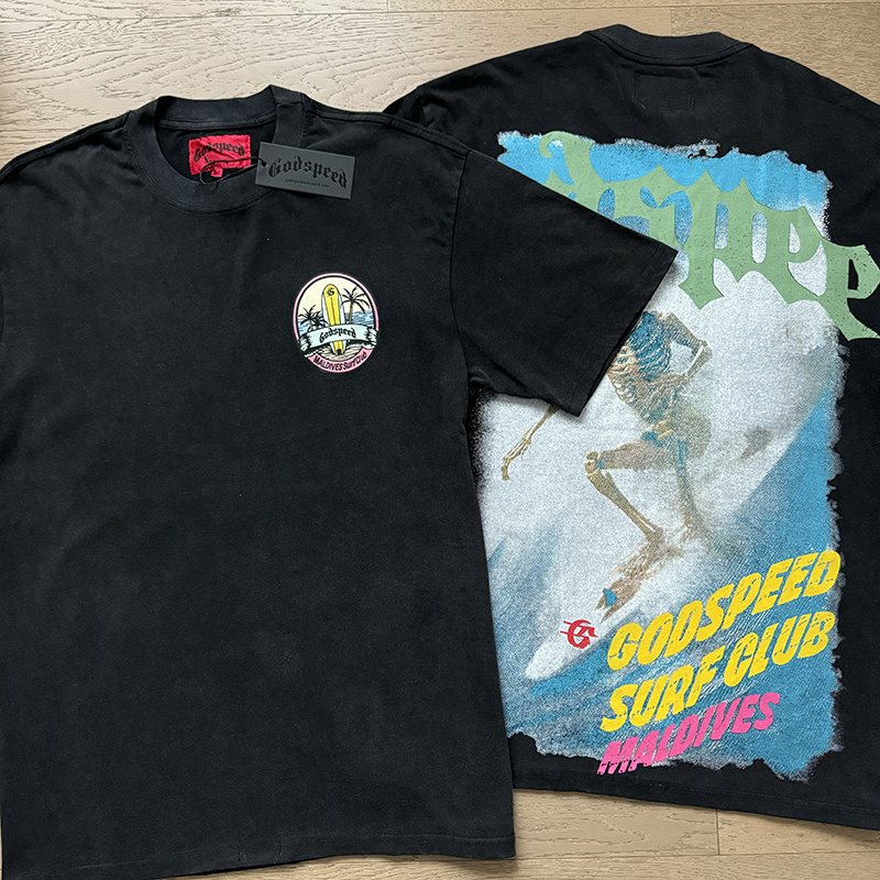 Godspeed Surf Club Maldives Graphic T-Shirt — comparison