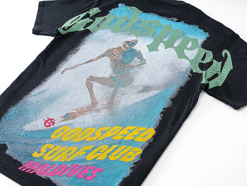 Godspeed Surf Club Maldives Graphic T-Shirt — detail