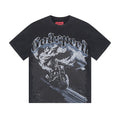 Godspeed Washed Black Motorcycle Graphic T-Shirt — hero