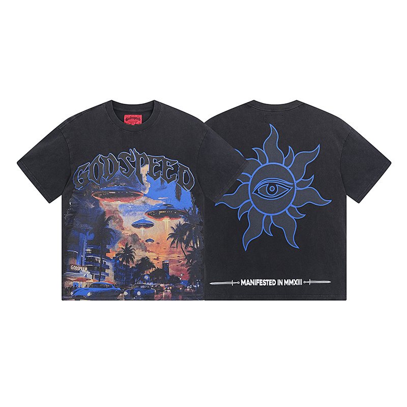 Godspeed UFO Eye-Sun Graphic T-Shirt — hero