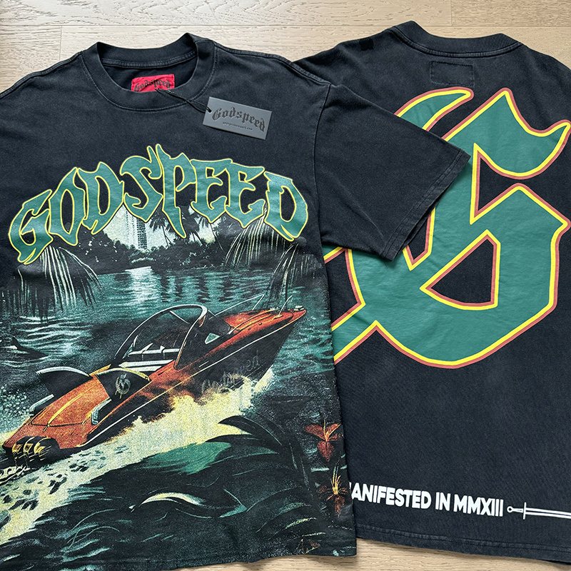 Godspeed Washed Rock Graphic T-Shirt — comparison