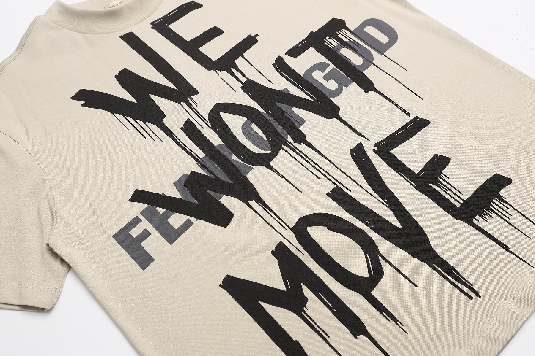 Fear of God Beige Graphic T-Shirt — detail