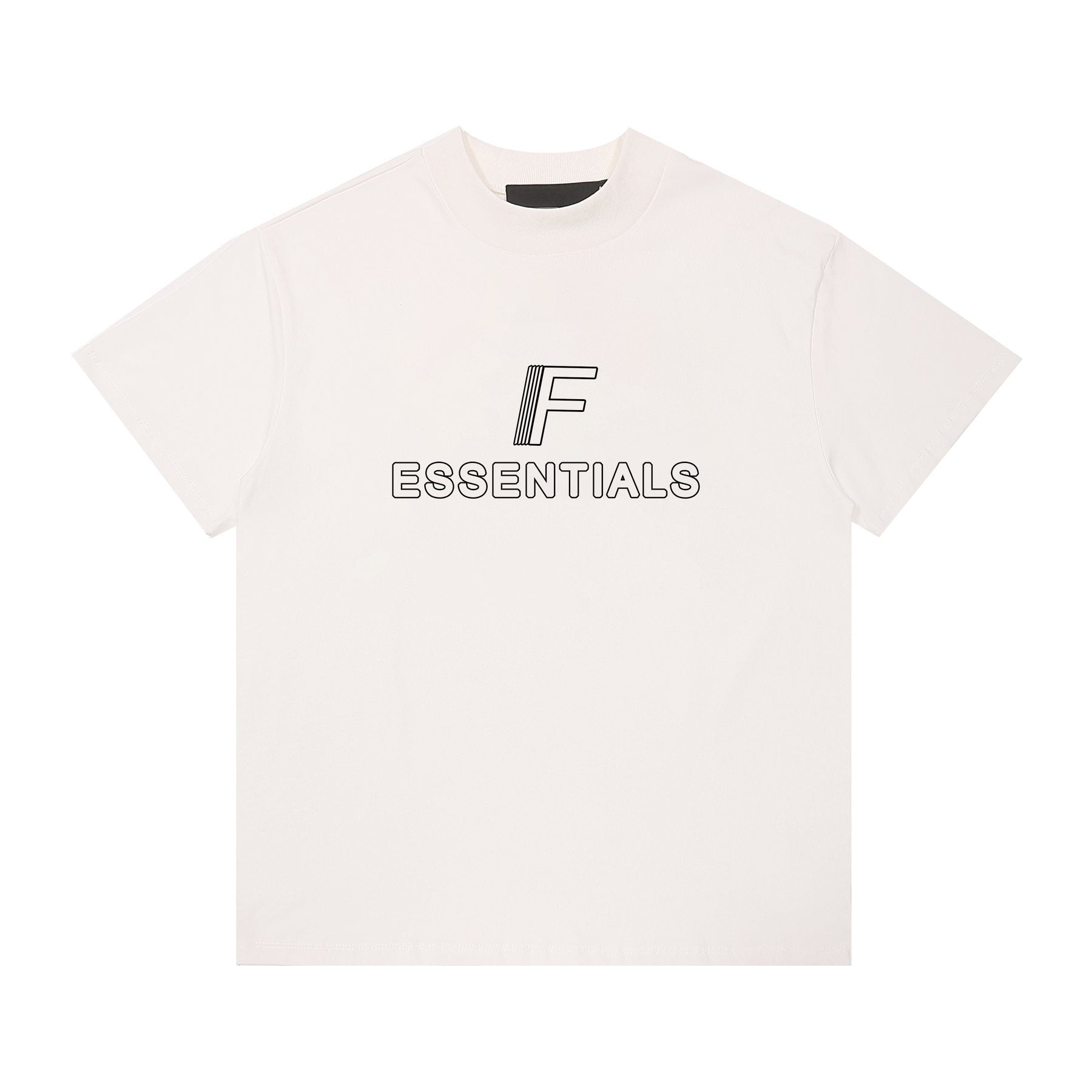 ESSENTIALS F-Letter Embroidered Graphic T-Shirt — front