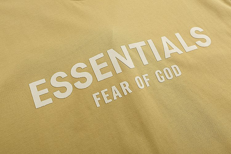 ESSENTIALS Flocked Logo Short-Sleeve T-Shirt — detail