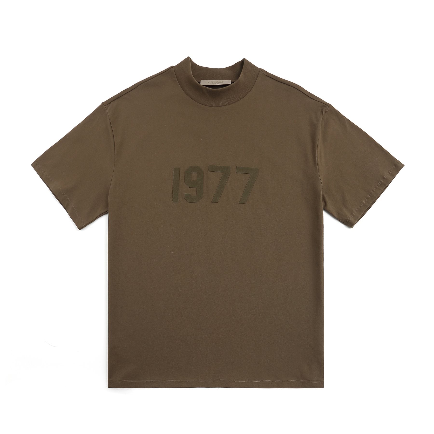 ESSENTIALS 1977 Tonal Wordmark Mock-Neck T-Shirt — front