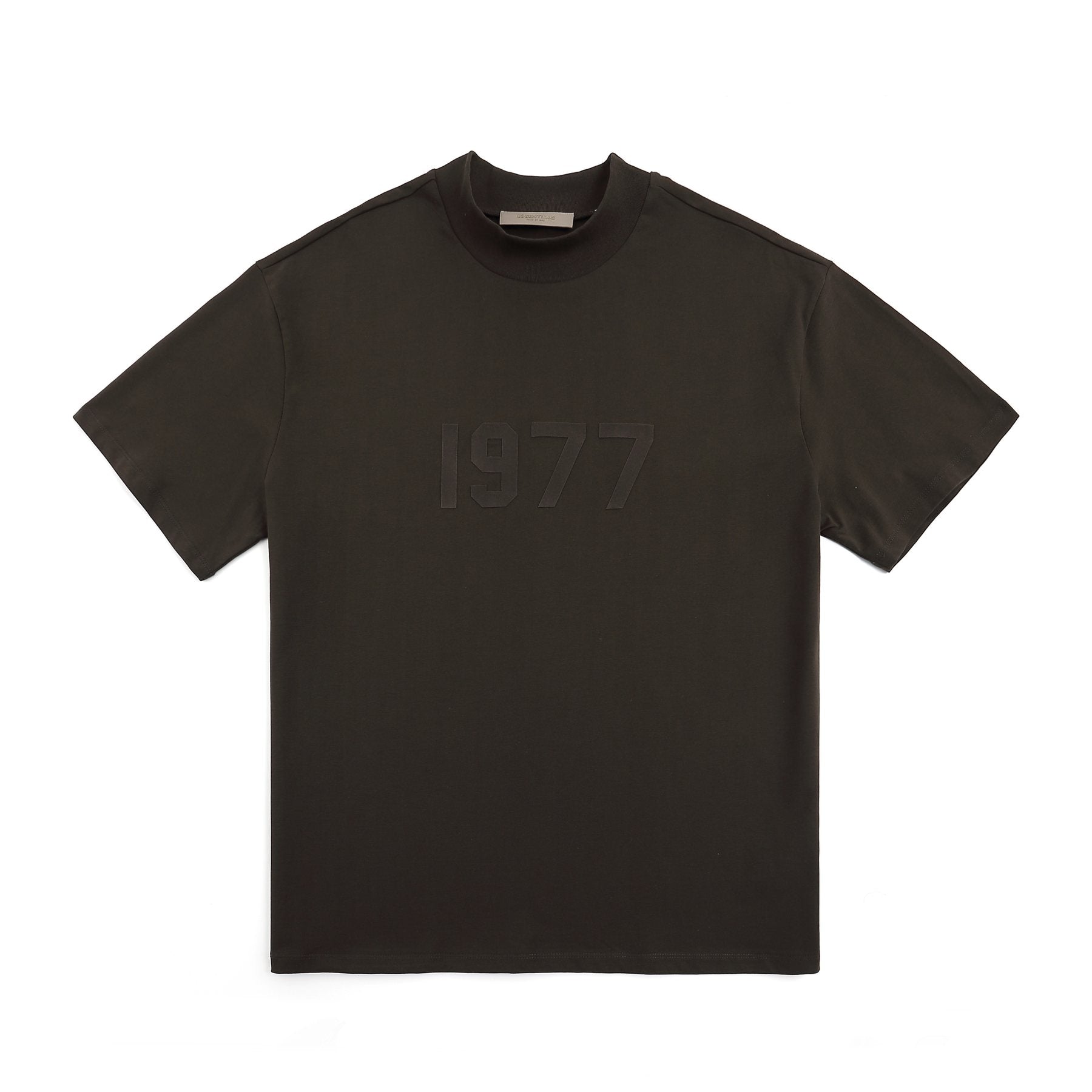 ESSENTIALS 1977 Tonal Wordmark Mock-Neck T-Shirt — front