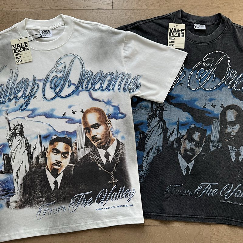 VALE USA Valley Dreams Rhinestone Graphic T-Shirt — context