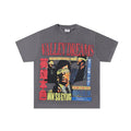 VALE USA Washed Gray Rhinestone Graphic T-Shirt — hero
