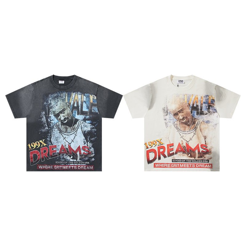 VALE USA Golden Era Washed Graphic T-Shirt — comparison