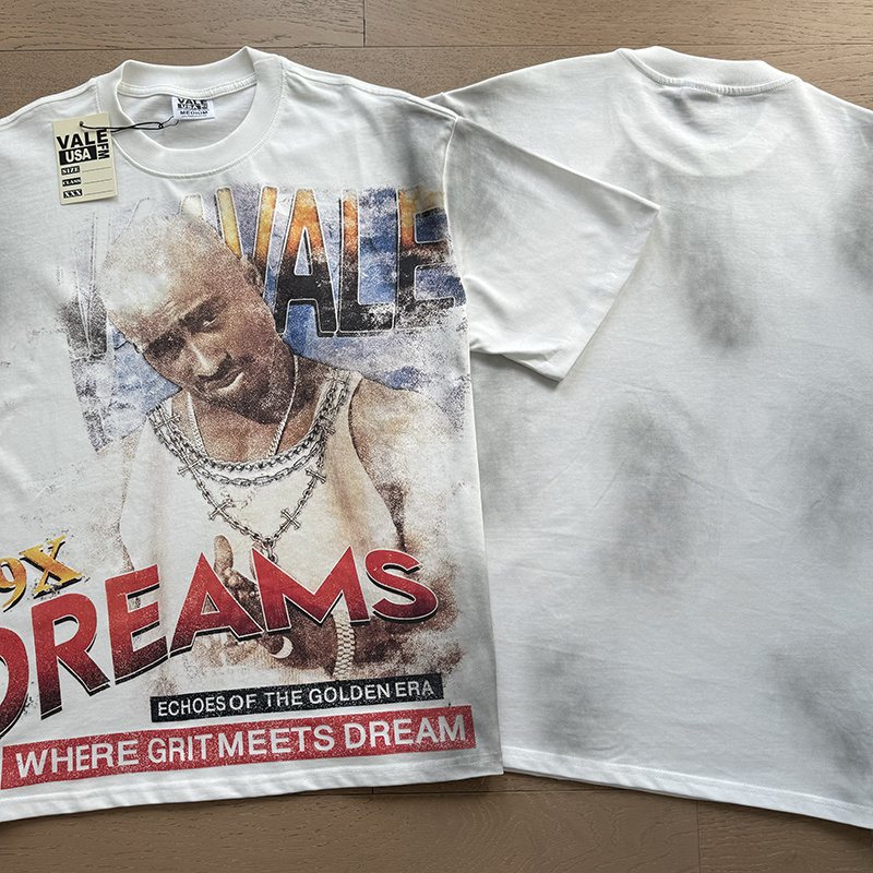 VALE USA Golden Era Washed Graphic T-Shirt — context