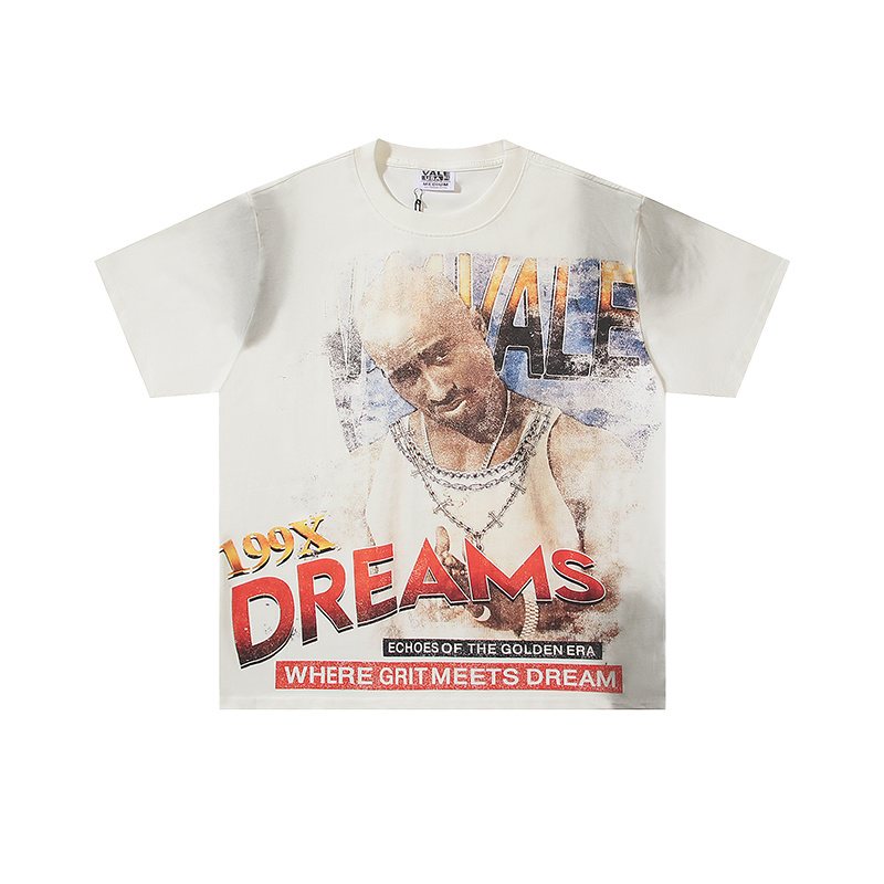 VALE USA Golden Era Washed Graphic T-Shirt — front