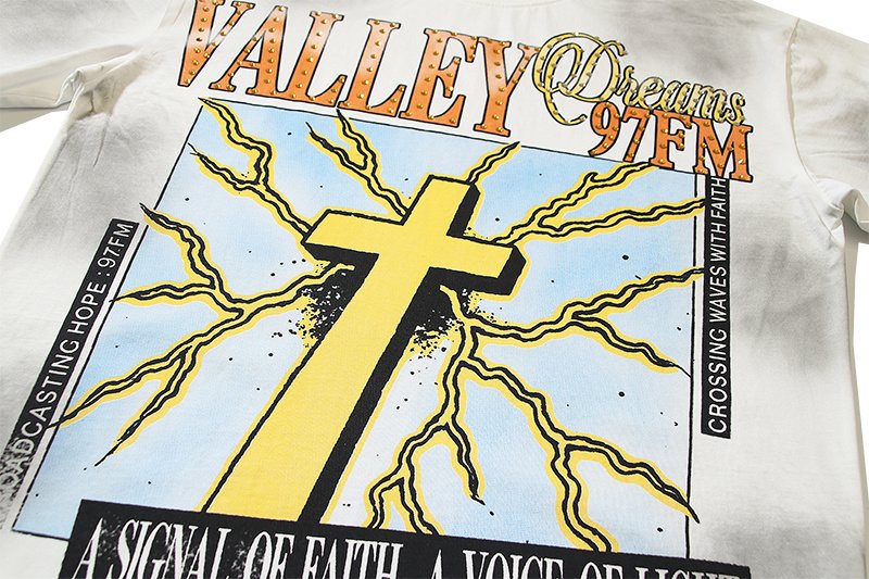 VALE USA Dreams Cross Rhinestone Graphic T-Shirt — detail